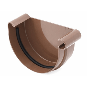 Covernit Plastové čelo žlabu PVC 100 mm pravé hnědá