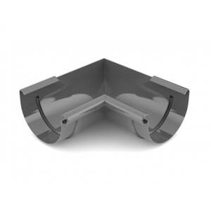 Covernit Plastový roh PVC žlabu 125 mm vnitřní antracit