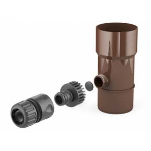 Covernit Plastový sběrač dešťové vody PVC 63 mm hnědá