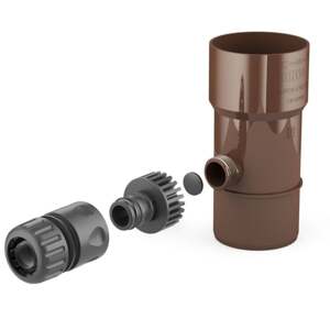 Covernit Plastový sběrač dešťové vody PVC 90 mm hnědá