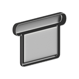 Covernit Lakované okapové čelo žlabu SQUARE 120 mm Levé 120 mm