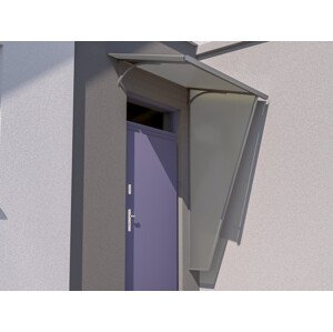 Boční stěna ke stříšce T-160, RAL7035, bronz - levá TE8251824