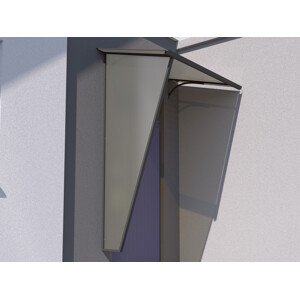 Boční stěna ke stříšce T-160, RAL7016, bronz - pravá TE8252822