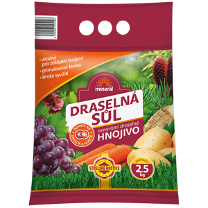 Hnojivo draselná sůl - granulovaná 2,5 kg ZC140276