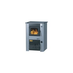 Kamna s výměníkem a varnou plotnou Concept 2 Mini - 17,1 kW - šedý