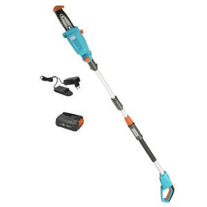 GARDENA Germany GARDENA TCS 20/18V P4A - akumulátorová teleskopická vyvětvovací pila - sada (s 2,5 Ah) akumulátorem a nabíječkou
