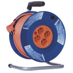 EMOS prodlužovací kabel na bubnu - 4 zásuvky / 50m / 1,5 mm