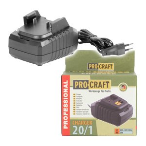 Procraft 20/1 20V - nabíječka pro 20V Li-ion baterie