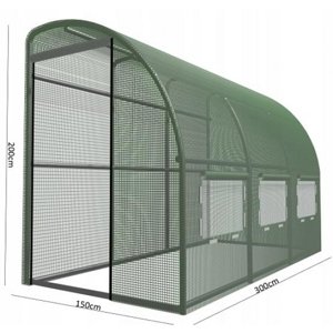 VespaGarden Fóliovník ke stěně 3 x 1,5 x 2m - 2 vchody Vespa Garden