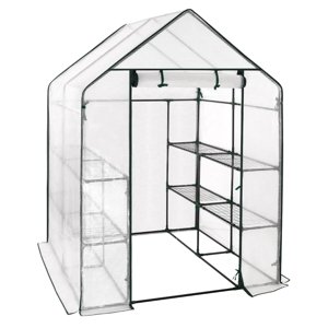 Zahradní fóliovník VespaGarden Regal - 8 polic, 143x143x195cm - bílý