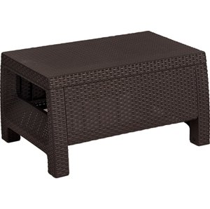 Zahradní stolek KETER Corfu table - 77 x 57 x 42 cm - hnědý