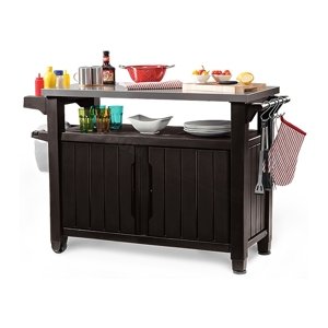 Multifunkční zahradní stolek KETER UNITY XL 207L - 134 x 52 x 90 cm - Brown
