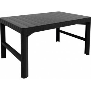 Zahradní stůl Keter Lyon - 116 x 71 x 40 – 65 cm - grafitový