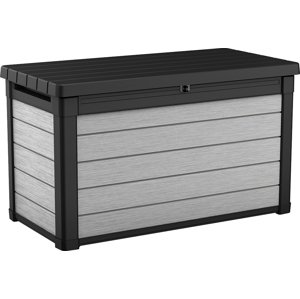 Zahradní úložný box KETER Denali Duotech Deck Box 380 L - 123 x 70,6 x 62 cm - šedý / hnědý