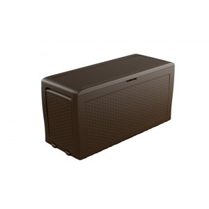 Zahradní úložný box Keter Samoa Rattan 270 L - 117 x 45 x 57 cm - Brown