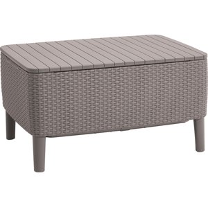 Stůl / úložný box KETER Salemo - 76 x 56 x 42 cm - cappuccino