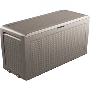 Zahradní úložný box Keter Samoa Rattan Cappuccino 270L
