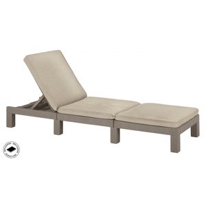 Zahradní lehátko Keter Daytona De Luxe - 57 x 57 x 89 cm - cappucino / béžová