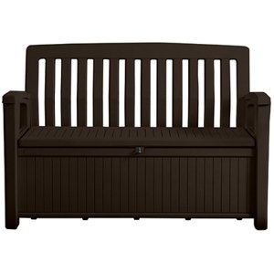 Zahradní lavice Keter Patio 227 L - 138,6 x 63,5 x 88 cm - hnědá