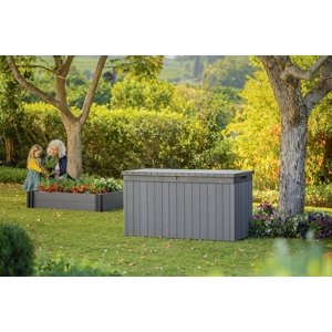 KETER Zahradní box Darwin 662 L - 142,5 x 65,3 x 89,5 cm - Grey