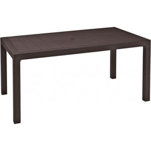 Jídelní stůl KETER Box Melody - 161 x 95 x 75 cm - hnědý