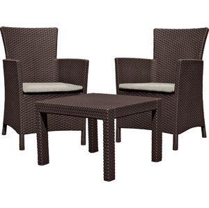 KETER Balkónový set Allibert Rosario - hnědá / krémová