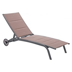 Home&Garden Zahradní lehátko Ibiza Alu Taupe / Grey