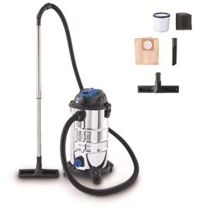 Scheppach VC 30P-GL - průmyslový vysavač na suché/mokré vysávání 30 l s funkcí podtlakového čištění filtru