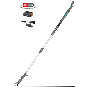 GARDENA Germany GARDENA HighCut 250/18V P4A SET - akumulátorové teleskopické nůžky na živý plot (včetně nabíječky a 2,0 Ah akumulátoru)