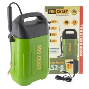 Procraft AS2-8 12V - akumulátorový postřikovač (s 2,0 Ah akumulátorem a nabíječkou)