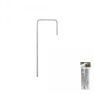 BRADAS Kovový kolík tvaru "J" k upevnění netkané textilie 3 cm / 15 cm - 20 ks