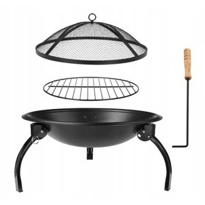 Garden Line Zahradní ohniště 56cm s poklopem
