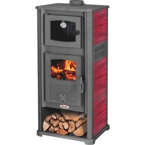 BLIST Krbová kamna Roma G s troubou na pečení - 13 kW - Red