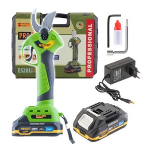 Procraft ES28Li - akumulátorové nůžky na větve (s 2,0 Ah akumulátorem a nabíječkou)