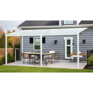 LANIT PLAST, s.r.o. hliníková pergola LANITPLAST WALL 53 bílá + bronz PC LG2131