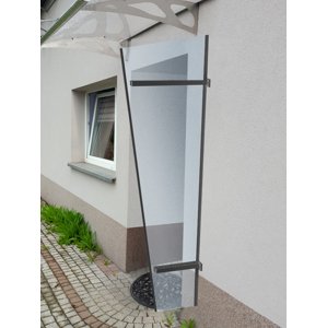 LANIT PLAST, s.r.o. boční stěna LANITPLAST UNI antracit / PLEXI LG2185