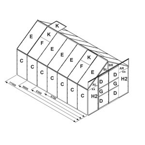 LANIT PLAST, s.r.o. náhradní prosklení pro skleník VITAVIA URANUS 6700 PC 4 mm LG2537