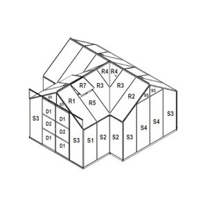 LANIT PLAST, s.r.o. náhradní prosklení pro skleník VITAVIA SIRIUS PC 4 mm LG3048