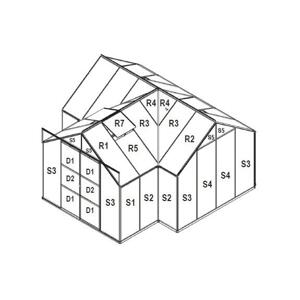 LANIT PLAST, s.r.o. náhradní prosklení pro skleník VITAVIA SIRIUS PC 6 mm LG3049