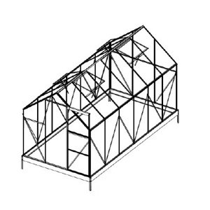 LANIT PLAST, s.r.o. náhradní prosklení pro skleník LANITPLAST PLUGIN 6x12 PC 4 mm LG3055