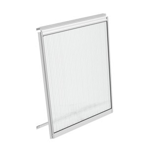 LANIT PLAST, s.r.o. stěnové ventilační okno stříbrné VITAVIA typ V (40000546) PC 6 mm LG3089