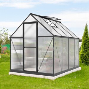 LANIT PLAST, s.r.o. skleník LANITPLAST SARANA 6x8 PC 4 mm černý LG4334