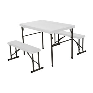 LANIT PLAST, s.r.o. campingový stůl + 2x lavice LIFETIME 80353 / 80352 LG961