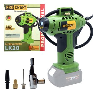 Procraft LK20 20V - akumulátorový kompresor (bez akumulátoru a nabíječky)