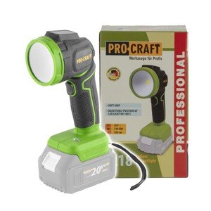PROCRAFT LED reflektor aku LL18bb (bez akumulátoru a nabíječky) | LL18bb