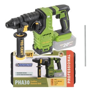 Procraft PHA30bb 20V - akumulátorové vrtací kladivo (bez akumulátoru a nabíječky)