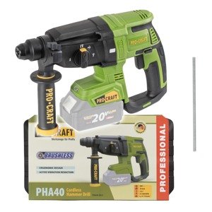 Procraft PHA40bb-c 20V - akumulátorové vrtací kladivo (bez akumulátoru a nabíječky)