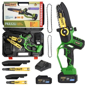 Procraft PKA32Li 20V SET - akumulátorová ruční pilka (s 4,0 Ah akumulátorem a nabíječkou)