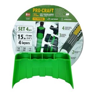 Procraft PR-4KAT1315F - černo-žlutá zahradní hadice