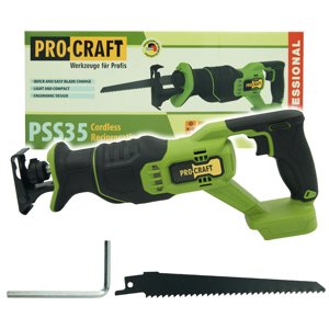 Procraft PSS35bb - akumulátorová přímočará pila (bez akumulátoru a nabíječky)